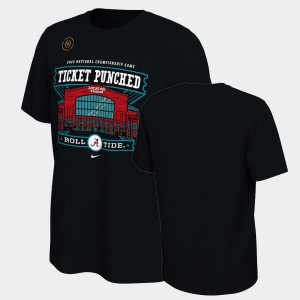 University of Alabama College Football Mens 2022 National Championship Game Bound T-Shirt - Black 251352-725