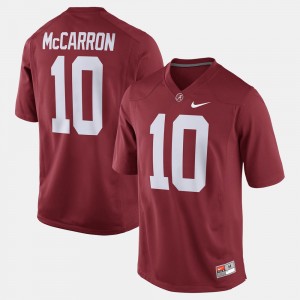 A.J. McCarron Bama Alumni Football Game Replica Men's #10 Jerseys - Crimson 161282-860