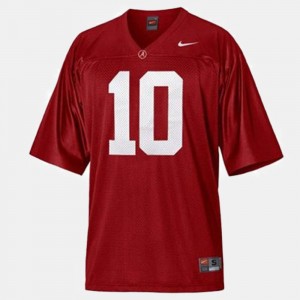 A.J. McCarron Roll Tide College Football 2025 #10 Youth Jersey - Red 718912-685