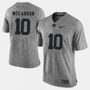 A.J. McCarron Bama Mens #10 Gridiron Limited Gridiron Gray Limited Jersey - Gray 679150-298