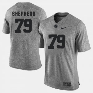 Austin Shepherd University of Alabama #79 Gridiron Gray Limited Gridiron Limited Mens Jerseys - Gray 474859-330
