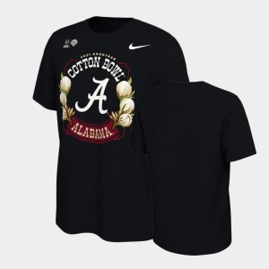 Alabama 2021 Cotton Bowl Illustrated Men College Football T-Shirt - Black 422485-178