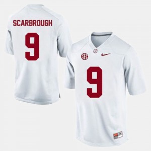 Bo Scarbrough Roll Tide #9 College Football Men Replica Jerseys - White 835351-597
