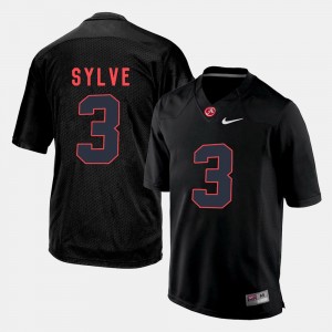 Bradley Sylve Bama Men Silhouette College #3 Limited Jersey - Black 759236-287