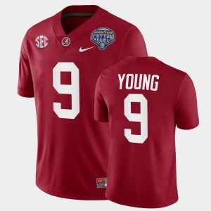 Bryce Young University of Alabama 2021 Cotton Bowl #9 Men's College Football Playoff Jersey - Crimson 466542-160