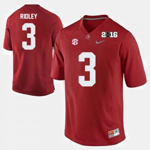 Calvin Ridley Roll Tide #3 Alumni College Football Men Jersey - Crimson 432998-149