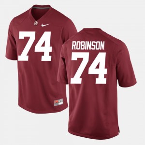 Cam Robinson University of Alabama #74 Alumni Football Game Player Men's Jersey - Crimson 589955-445