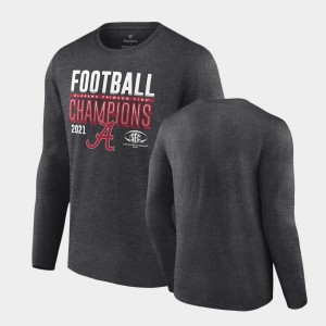 Roll Tide College Football Men Football Conference Champions Locker Room Long Sleeve T-Shirt - Charcoal 970999-776