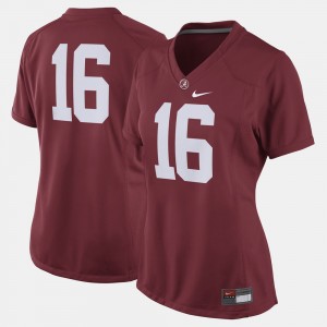 Roll Tide Women's 2025-26 #16 College Football Jerseys - Crimson 633665-925