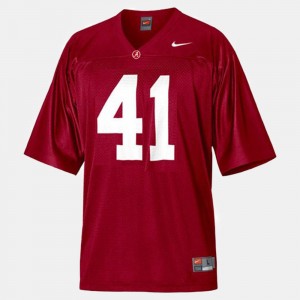 Courtney Upshaw Roll Tide Mens Official College Football #41 Jersey - Red 375632-114