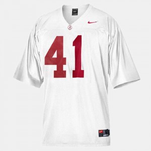 Courtney Upshaw Crimson College Football Limited Men's #41 Jersey - White 387077-295