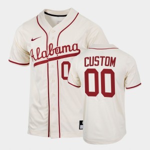 Custom Alabama #00 College Baseball 2022 Replica Men Jerseys - Natural 264145-510