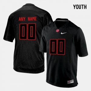Custom University of Alabama NCAA #00 College Limited Football Youth Jersey - Black 717309-753