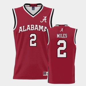Darius Miles University of Alabama Men's #2 College Basketball ProSphere Jersey - Crimson 534756-742