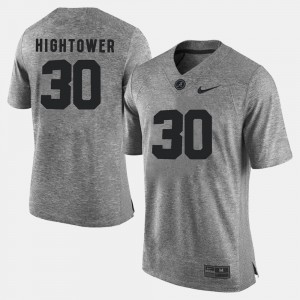 Dont'a Hightower Bama Men #30 Gridiron Limited Gridiron Gray Limited Jerseys - Gray 257829-484