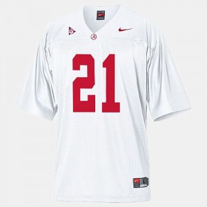 Dre Kirkpatrick Alabama #21 College Football Mens High School Jerseys - White 580275-473
