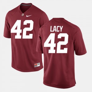 Eddie Lacy Bama Alumni Football Game 2025-26 #42 Men Jersey - Crimson 809185-195