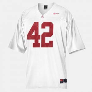 Eddie Lacy Roll Tide University Men's #42 College Football Jersey - White 200111-766
