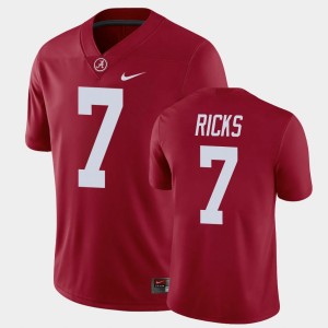 Eli Ricks University of Alabama Men's Replica #7 Game Jerseys - Crimson 955154-604