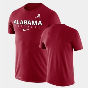 Alabama Legend Men Football Practice T-Shirt - Crimson 276457-929