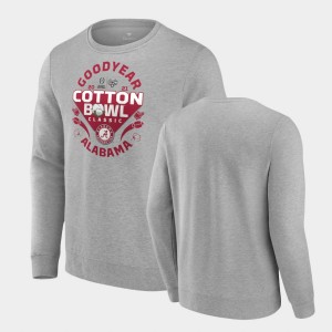 University of Alabama College Football Mens 2021 Cotton Bowl Whistle Sweatshirt T-Shirt - Gray 565242-722