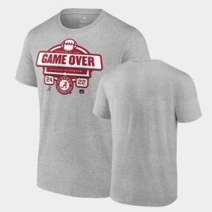 University of Alabama Men's 2021 Football Score Auburn Tigers College Football T-Shirt - Gray 658628-479