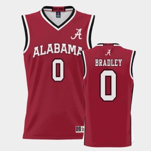 Jaden Bradley Crimson College Basketball Men's ProSphere #0 Jerseys - Crimson 364983-519