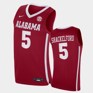 Jaden Shackelford Alabama College Basketball #5 Men High School Jersey - Red 861711-819