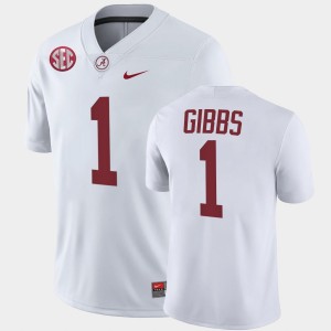 Jahmyr Gibbs Alabama Player College Football Men #1 Jersey - White 342537-234