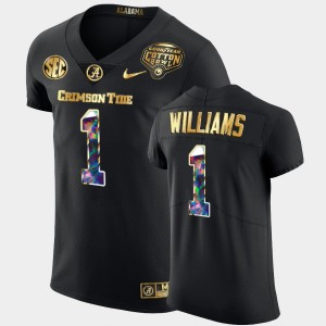 Jameson Williams Crimson Men's #1 2021 Cotton Bowl Golden Diamond Edition Jersey - Black 722753-909