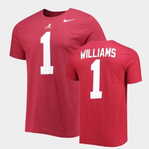 Jameson Williams Crimson 2022 NFL Draft Name Number Mens #1 T-Shirt - Crimson 388069-216