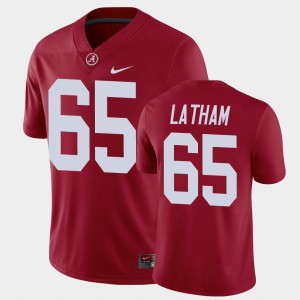JC Latham Bama Limited #65 Men Game Jerseys - Crimson 218304-308