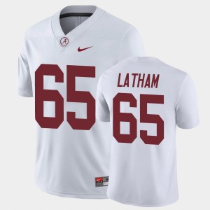 JC Latham Crimson Game Mens Game #65 Jersey - White 923956-538