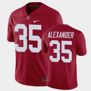 Jeremiah Alexander Bama Game Men's Game #35 Jerseys - Crimson 541671-664