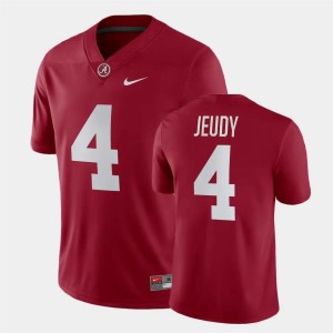 Jerry Jeudy University of Alabama Mens #4 Game Replica Jersey - Crimson 920582-933