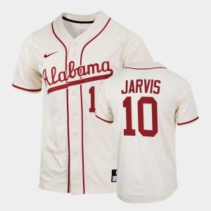 Jim Jarvis Alabama Crimson Tide 2022 Replica College Baseball Men's #10 Jersey - Natural 880963-817