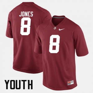 Julio Jones Roll Tide Youth Alumni Alumni Football Game #8 Jerseys - Crimson 938636-917
