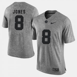 Julio Jones The Tide Gridiron Limited #8 Men's Gridiron Gray Limited Jersey - Gray 103273-423