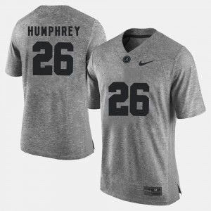 Marlon Humphrey University of Alabama Men's Gridiron Limited Gridiron Gray Limited #26 Jerseys - Gray 196890-497