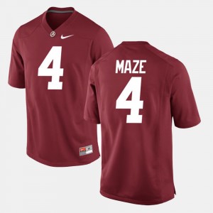 Marquis Maze Roll Tide Men #4 Alumni Football Game 2025-26 Jerseys - Crimson 643413-709