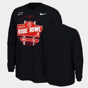 Roll Tide Long Sleeve 2021 Rose Bowl Mens T-Shirt - Black 351156-266
