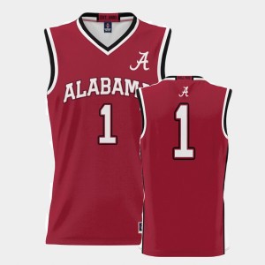 Bama #1 ProSphere Basketball College Basketball Men's Jerseys - Crimson 805275-195