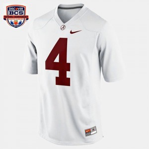 T.J. Yeldon Bama College Football #4 NCAA Youth Jerseys - White 274126-557