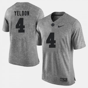 T.J. Yeldon Bama #4 Gridiron Gray Limited Men's Gridiron Limited Jerseys - Gray 930395-104