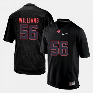 Tim Williams Bama #56 Men Official Silhouette College Jersey - Black 760041-573