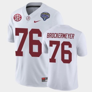 Tommy Brockermeyer The Tide Game #76 Mens 2021 Cotton Bowl Jerseys - White 423025-831