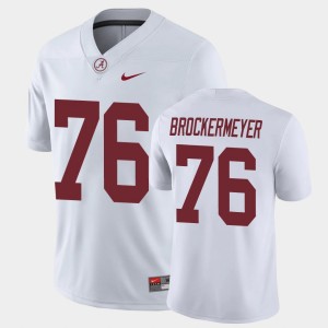 Tommy Brockermeyer Bama #76 Men's High School Game Jerseys - White 111285-336