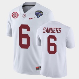 Trey Sanders Alabama #6 2021 Cotton Bowl Game Mens Jersey - White 598355-582