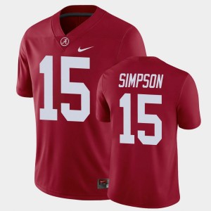Ty Simpson Bama Game #15 University Men's Jerseys - Crimson 101051-656
