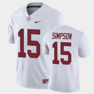 Ty Simpson The Tide #15 2025 Game Men's Jersey - White 581308-117